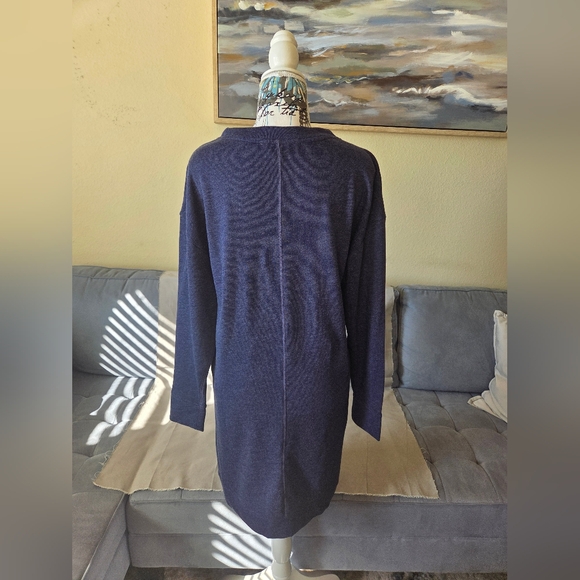 NWOT GAP Sweatshirt Dress - Navy Blue - Size S - Picture 3 of 3
